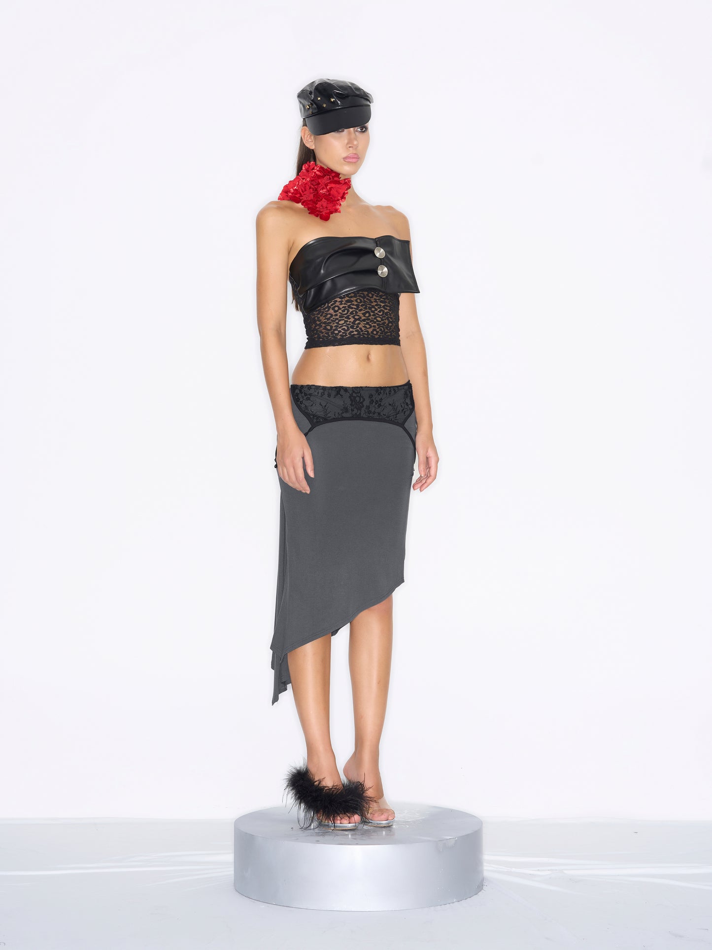 Nola Leather Beret