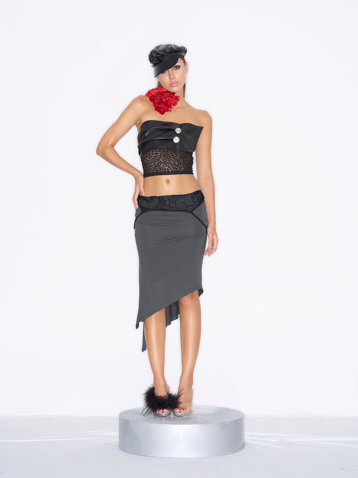 Nola Leather Beret