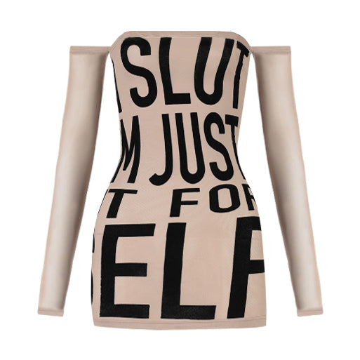 Sl*t Tattoo Mesh Mini