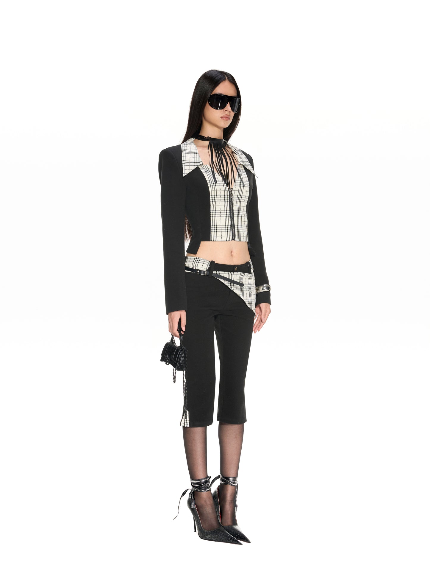 Nola Plaid Woolen 3-Piece Set