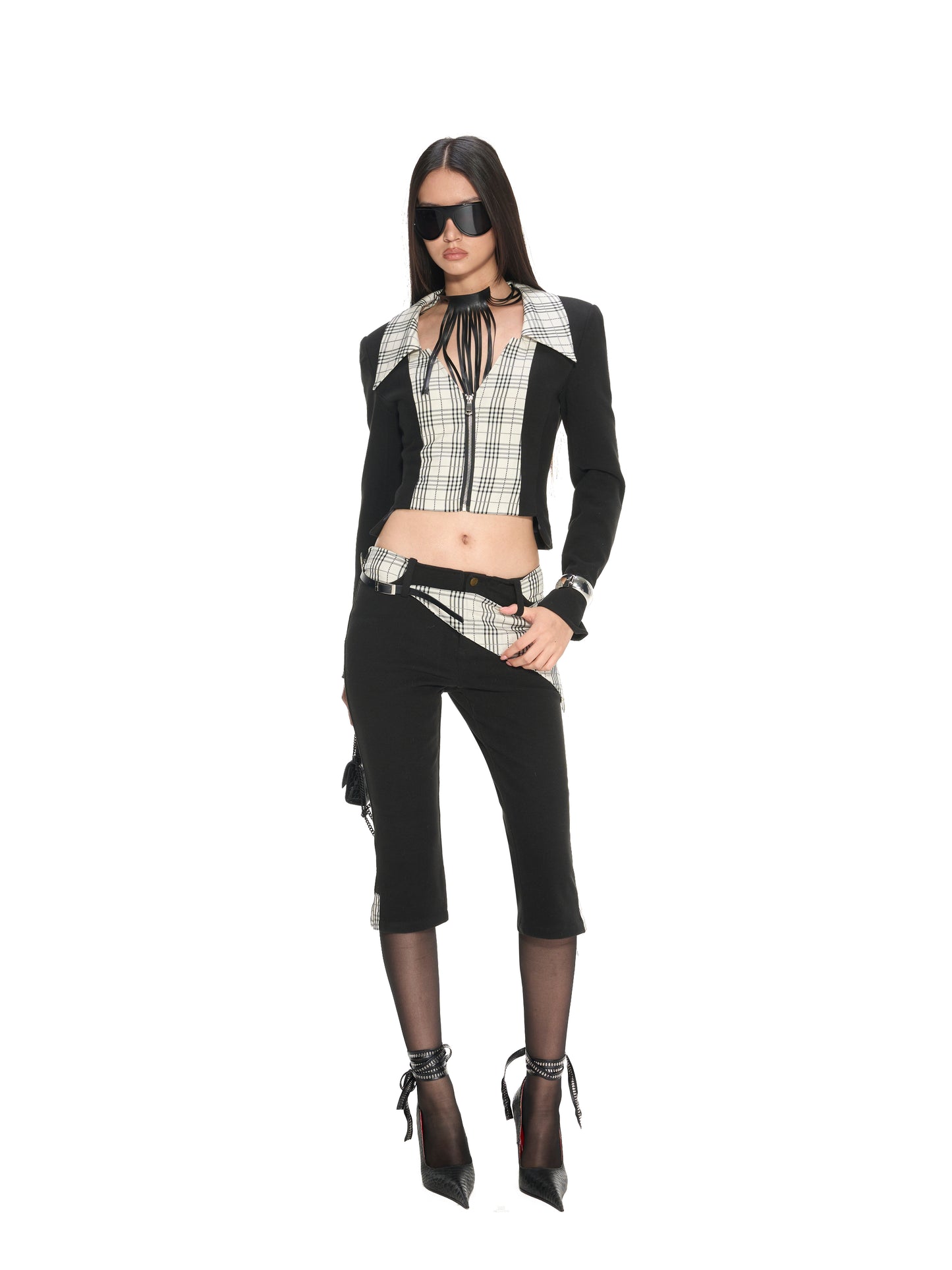 Nola Plaid Woolen 3-Piece Set