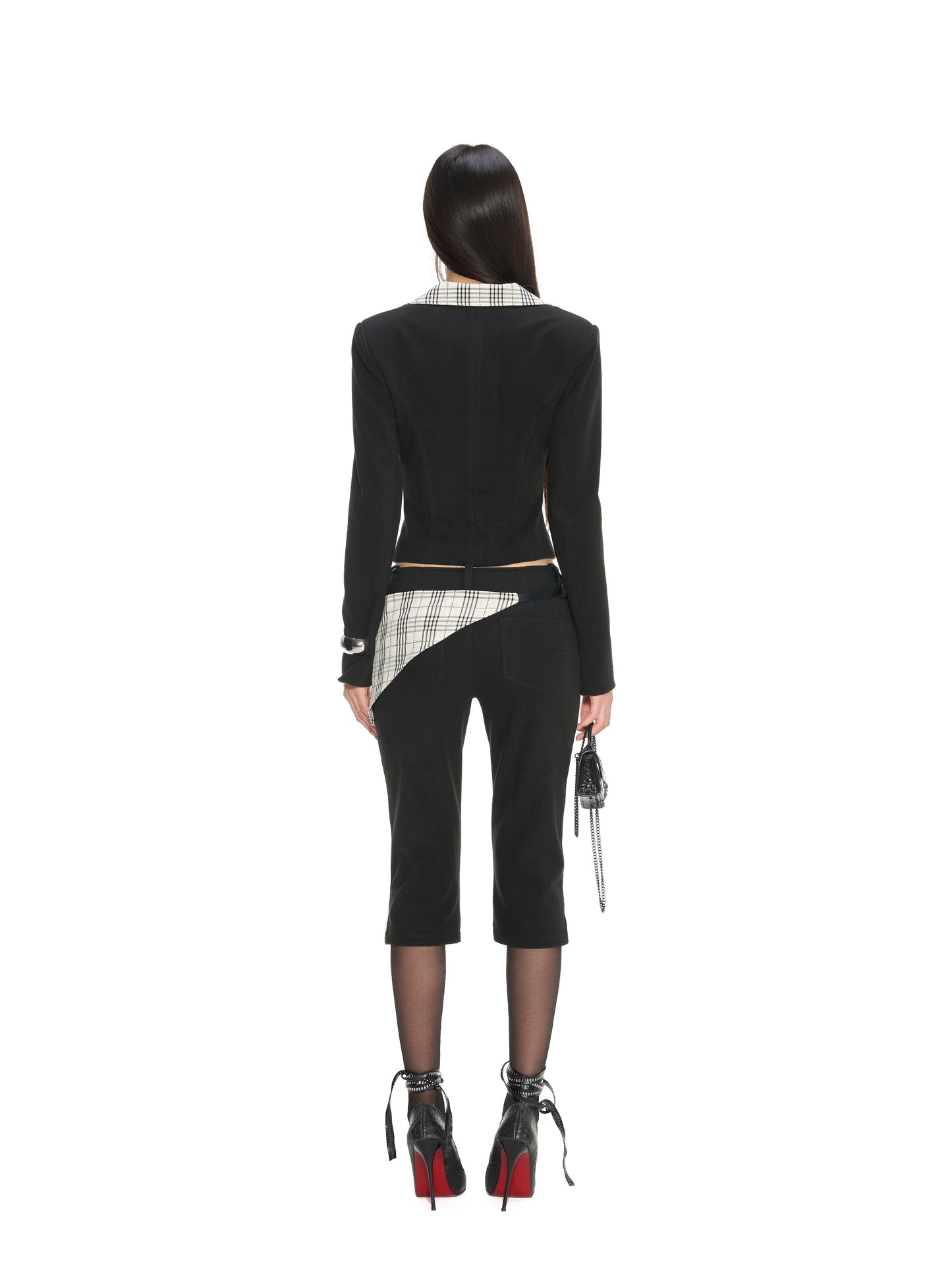 Nola Plaid Woolen 3-Piece Set