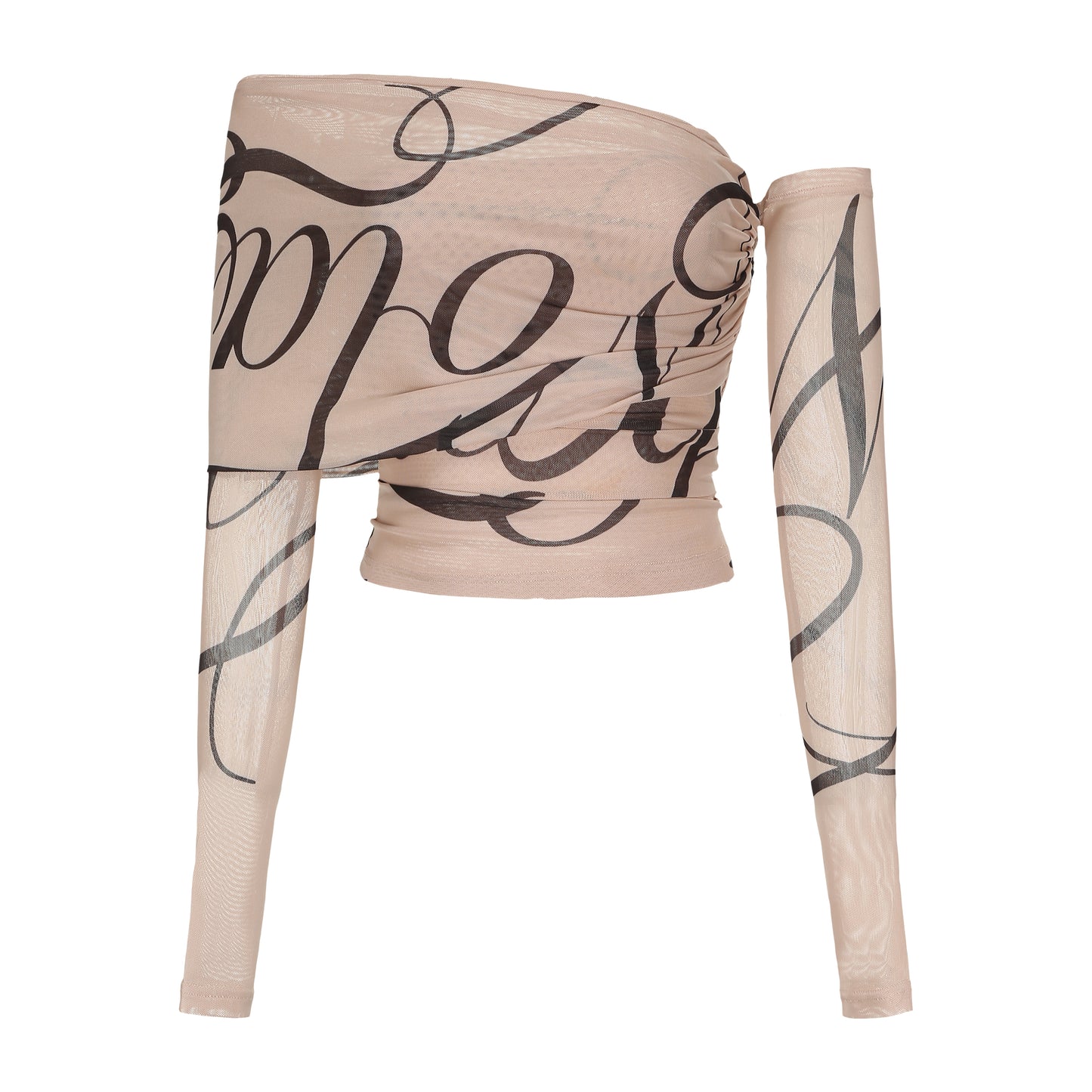 Nina Mesh Off-Shoulder Top